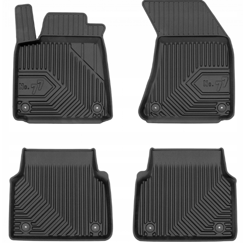 CAR RUBBER FLOOR MATS AUDI A8 (2010-2017) NO.77 FROGUM