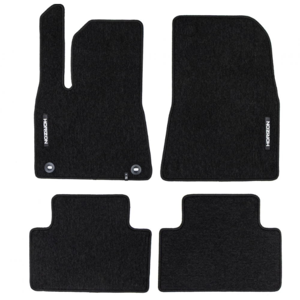 Auto tekstiilmatid mustad Tesla Model 3 (2017-...) HORIZON HR433403
