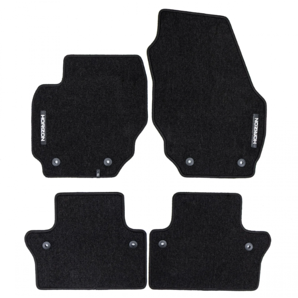 Auto tekstiilmatid mustad Volvo V70 (2007-2016) HORIZON HR466425
