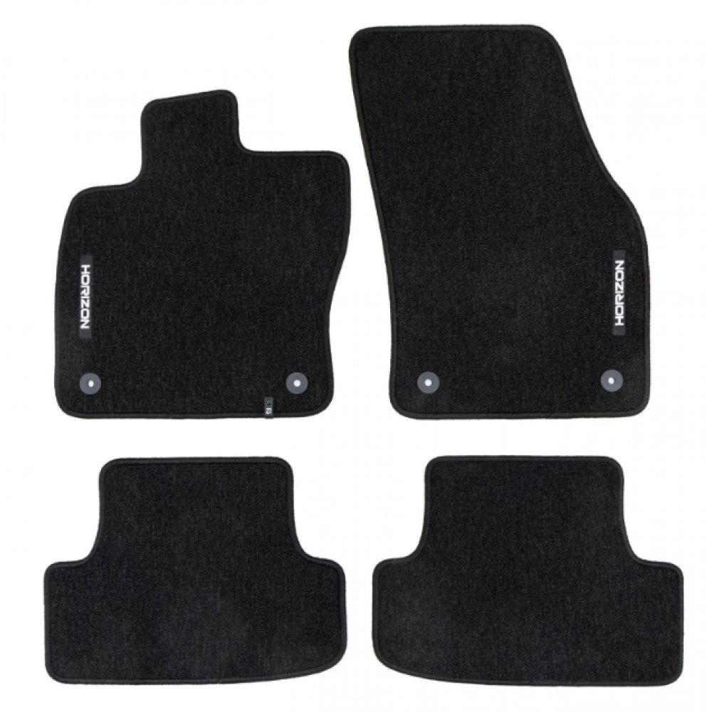 Автоковрики тканевые черные Audi Q2 (2016-2020) HORIZON HR466517