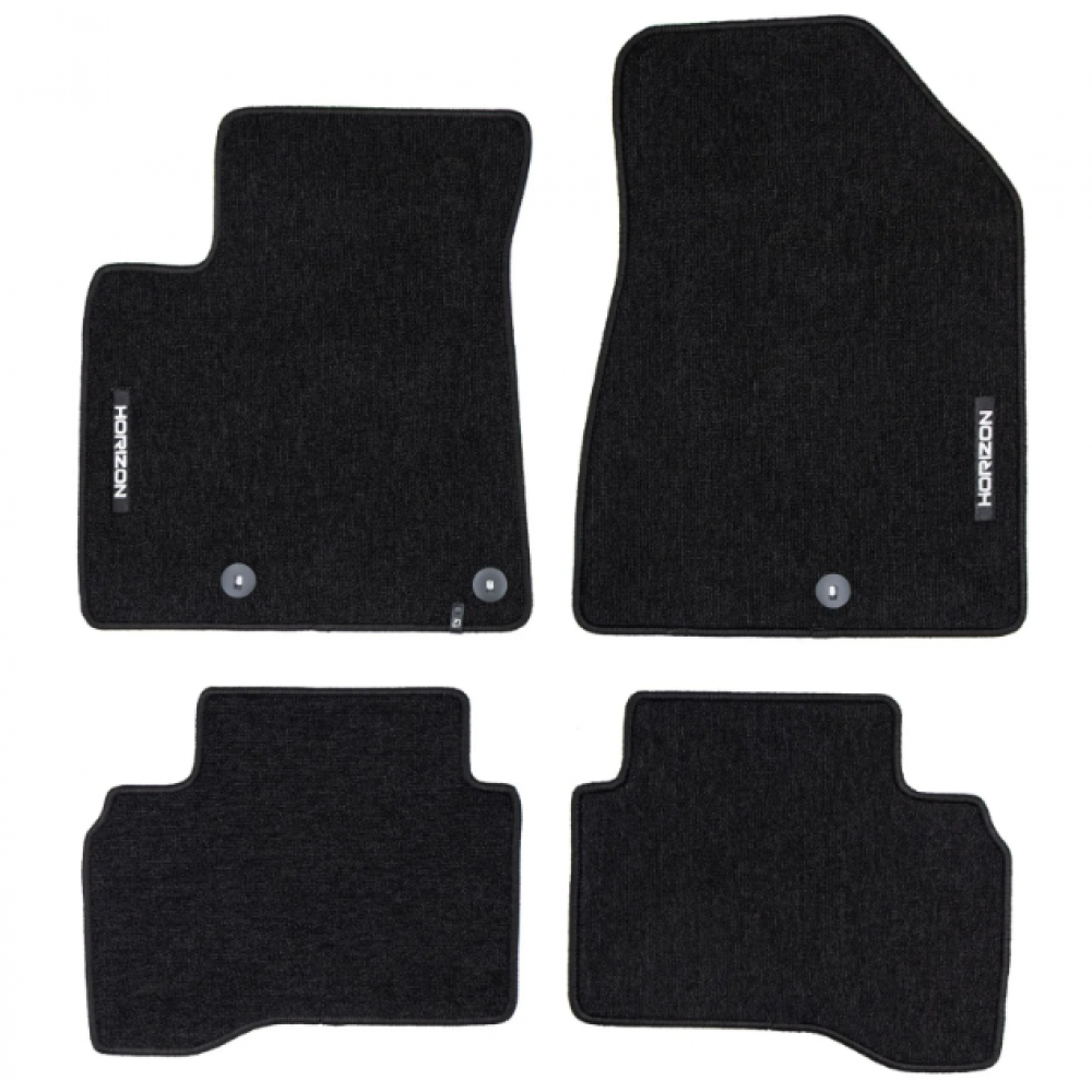 Автоковрики тканевые черные Kia Niro (2016-2022) HORIZON HR467439