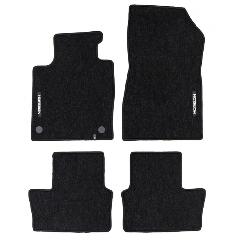 Auto tekstiilmatid mustad Nissan Juke II (2019-...) HORIZON HR467606