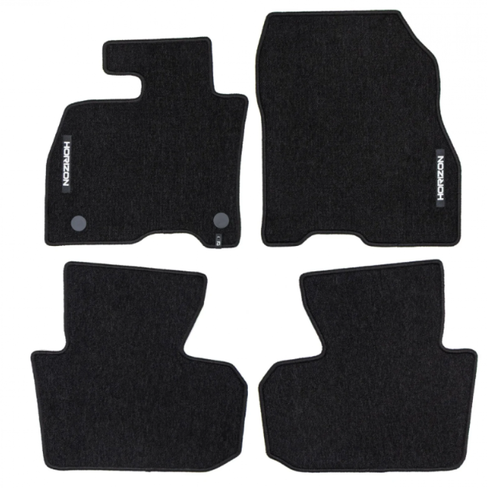 Auto tekstiilmatid mustad Nissan Leaf II (2017-...) HORIZON HR467613