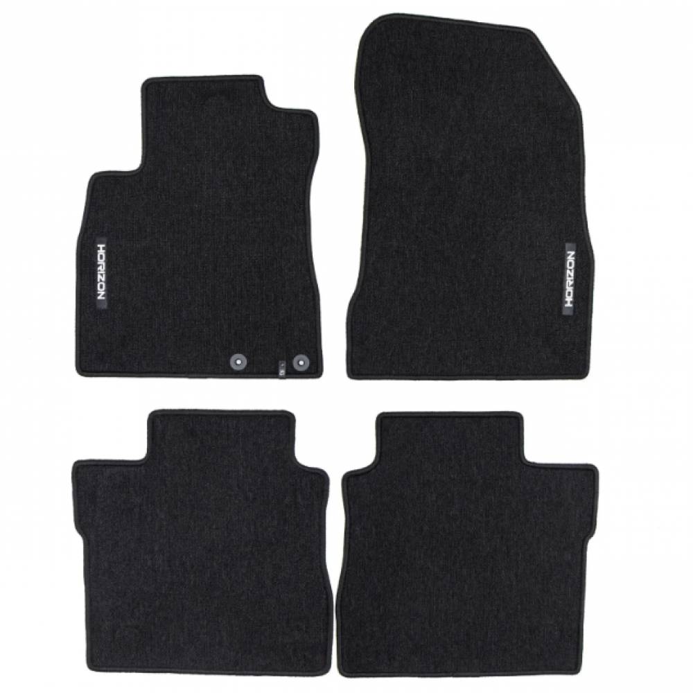 Автоковрики тканевые черные Nissan Note (2012-...) HORIZON HR467637