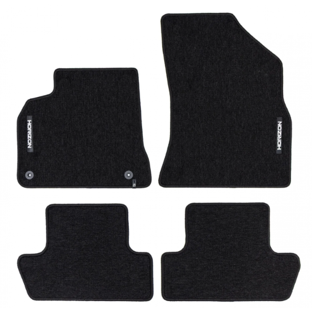 Auto tekstiilmatid mustad Peugeot 5008 (2009-2017) HORIZON HR467828