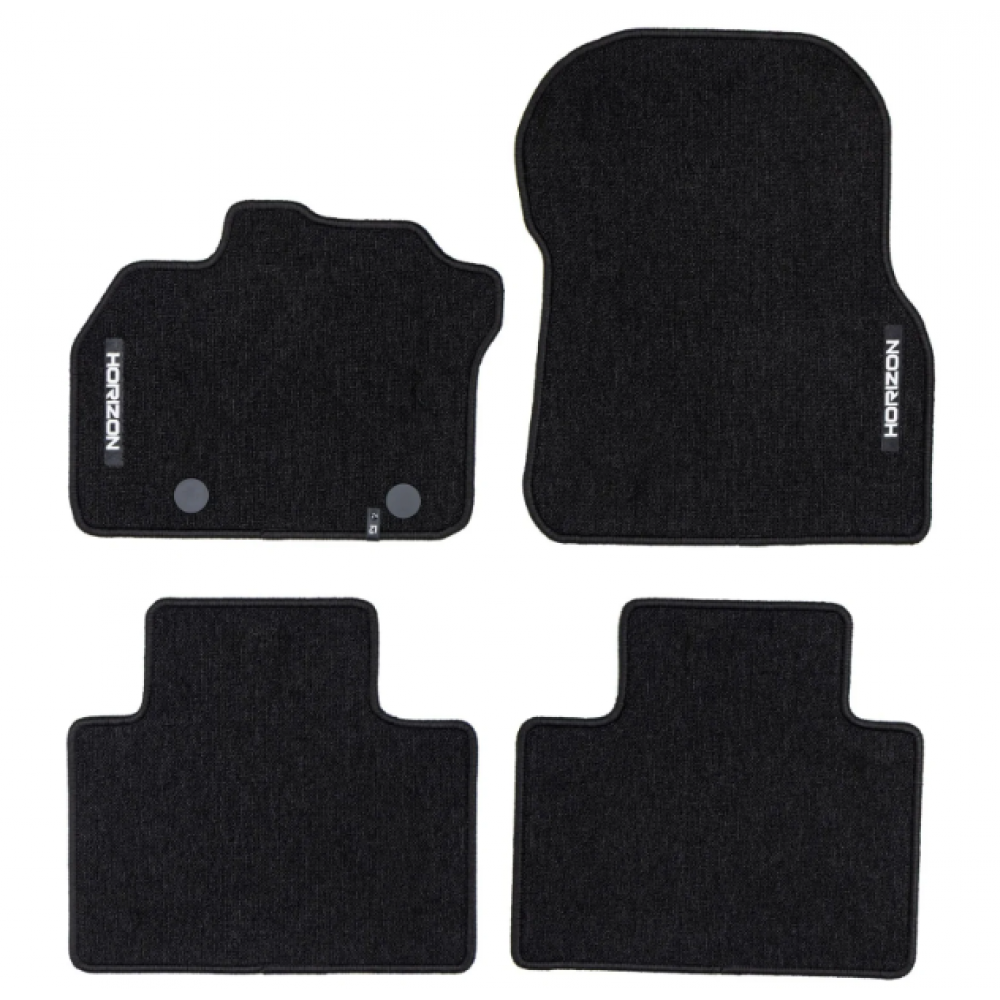 Auto tekstiilmatid mustad Renault Zoe (2012-2024) HORIZON HR467941