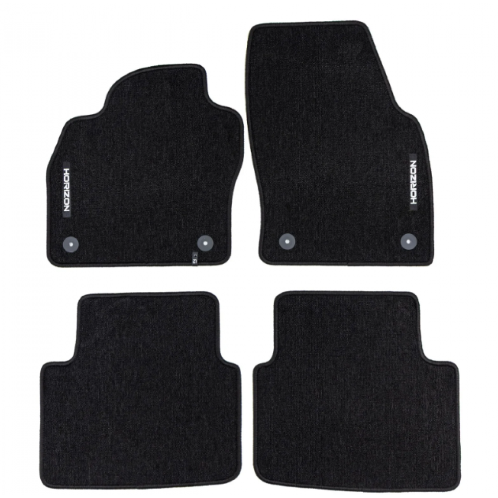 Автоковрики тканевые черные Skoda Scala (2019-...) HORIZON HR469952