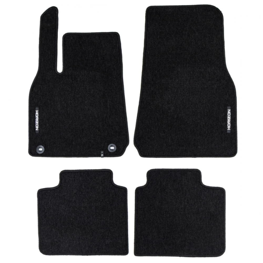 Auto tekstiilmatid mustad Tesla Model Y (2020-...) HORIZON HR459014