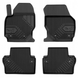 CAR RUBBER FLOOR MATS BLACK VOLVO XC70 (2007-2016) NO.77 FROGUM