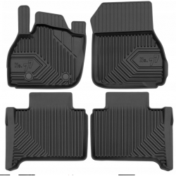 CAR RUBBER FLOOR MATS BLACK RENAULT ZOE HB (2012-...) NO.77 FROGUM