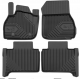 CAR RUBBER FLOOR MATS BLACK RENAULT ZOE HB (2012-...) NO.77 FROGUM