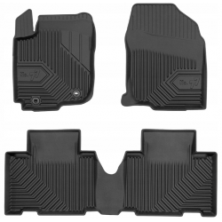 CAR RUBBER FLOOR MATS BLACK TOYOTA RAV4 (2013-2019) NO.77 FROGUM