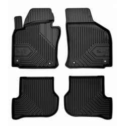 CAR RUBBER FLOOR MATS BLACK VOLKSWAGEN GOLF VI (2008-2012) NO.77 FROGUM