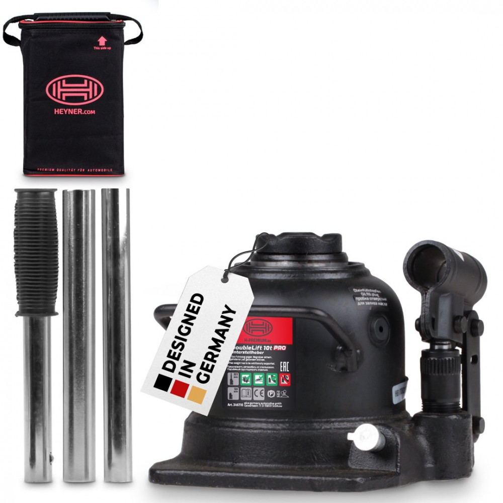 Hydraulic jack HEYNER DOUBLELIFT EXTRA LOW PRO 10 tonns 346110