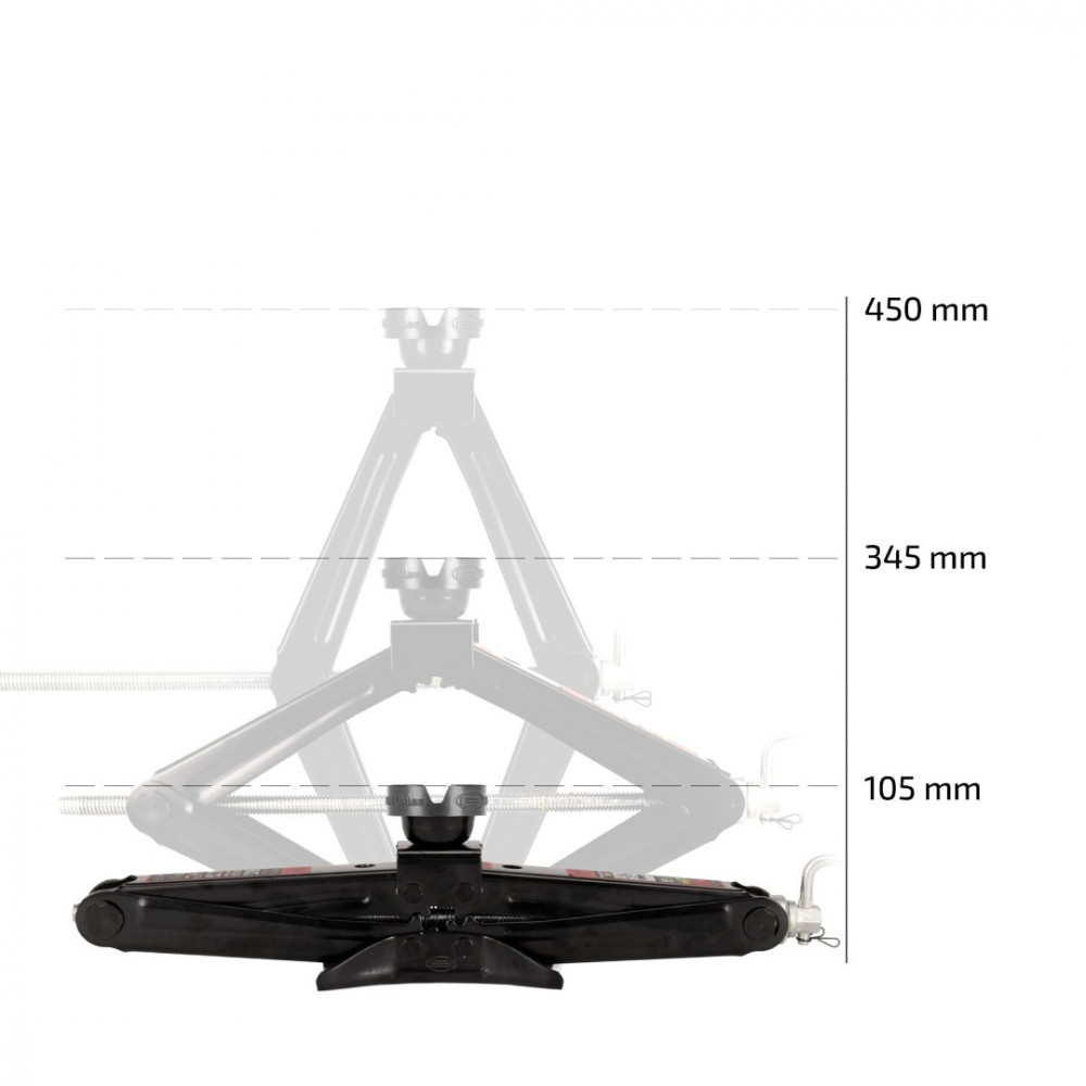 Scissor jack with ratchet HEYNER *MULTILIFT L PRO* 2.0T 347220