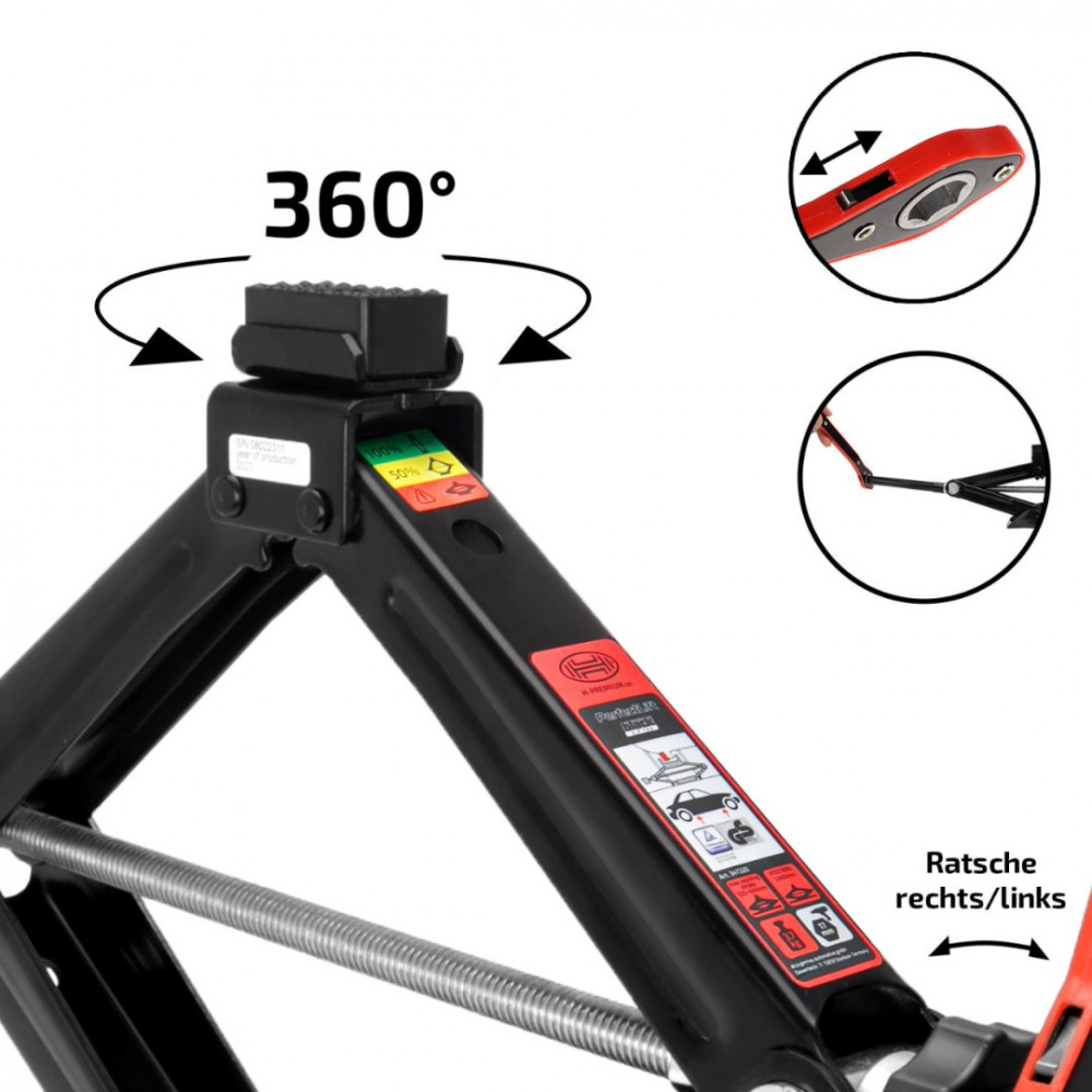 Scissor jack with ratchet HEYNER *PERFECTLIFT L PRO for BMW* 2.0T 347320