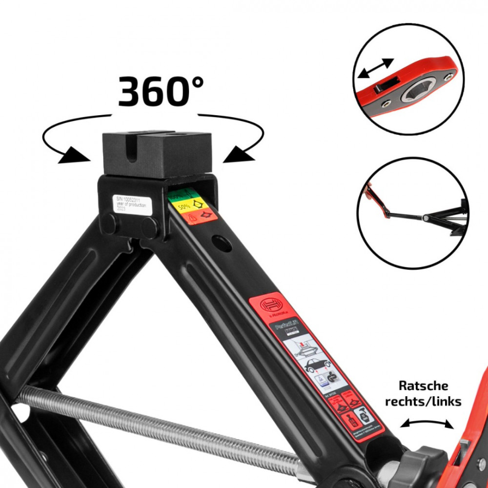 Scissor jack with ratchet HEYNER *PERFECTLIFT M PRO for VW* 1.5T 347360