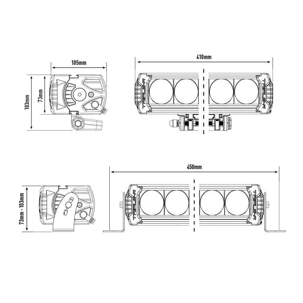 LED фонарь дальнего света LAZER TRIPLE-R 1000 GEN2 (00R8-G2-B)