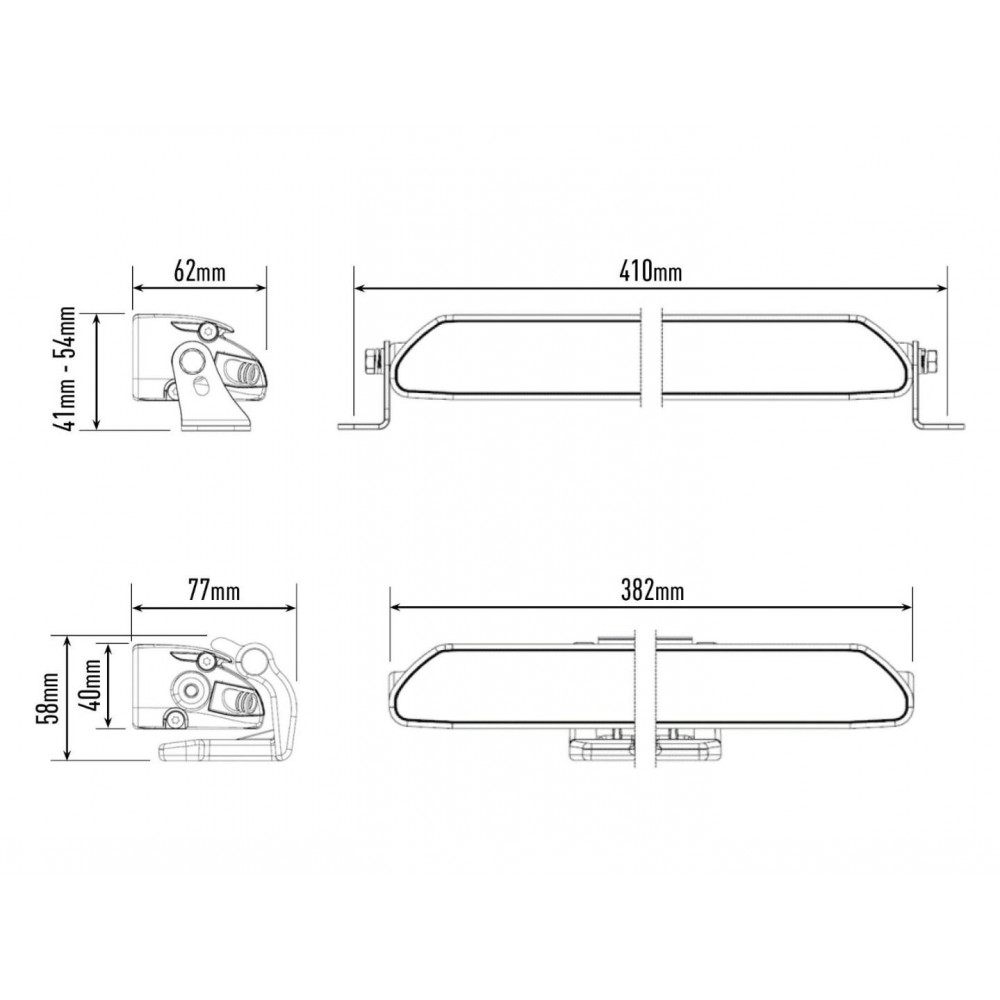 LED tālās gaismas lukturis LAZER LINEAR-12 ELITE (0L12-EL-LNR)