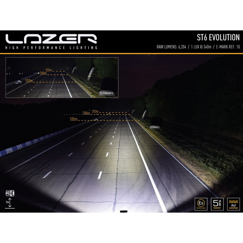 LED lukturis LAZER ST6 EVOLUTION (0006-EVO-B)