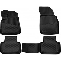 CAR RUBBER FLOOR MATS BLACK AUDI Q8 (2018-…) NOVLINE