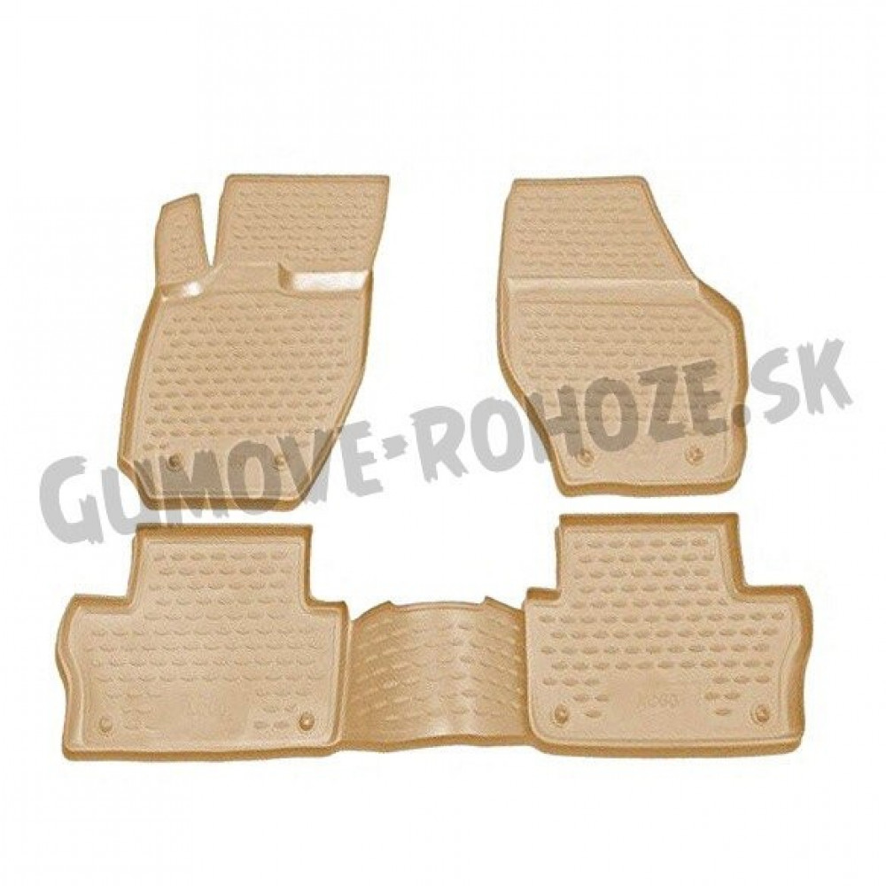 Автоковрики резиновые бежевые VOLVO XC60 (2008-2016) ELEMENT (NOVLINE)