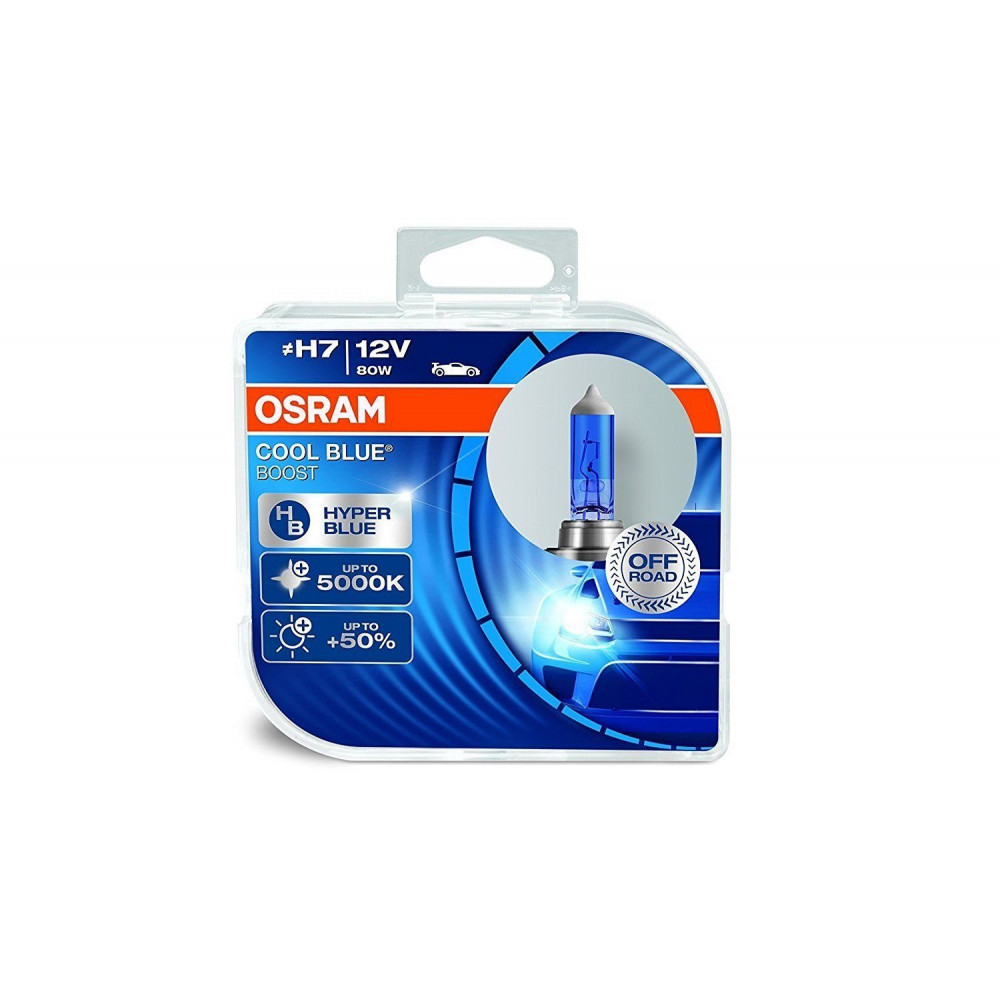 Auto spuldzes H7 80W OSRAM COOL BLUE BOOST (2 gab.)