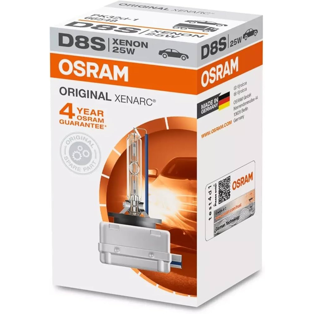 Auto ksenona spuldze D8S 25W OSRAM ORIGINAL XENARC (1 gab.)