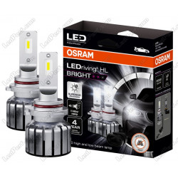 Auto LED spuldzes OSRAM BRIGHT LED HIR2/HB4 6000K (2 gab.) 9006DWBRT-2HFB