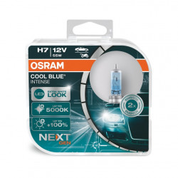 Auto spuldzes 12V 55W H7 OSRAM COOL BLUE INTENSE NEXT GEN +100% (2 gab.) 64210CBN-HCB