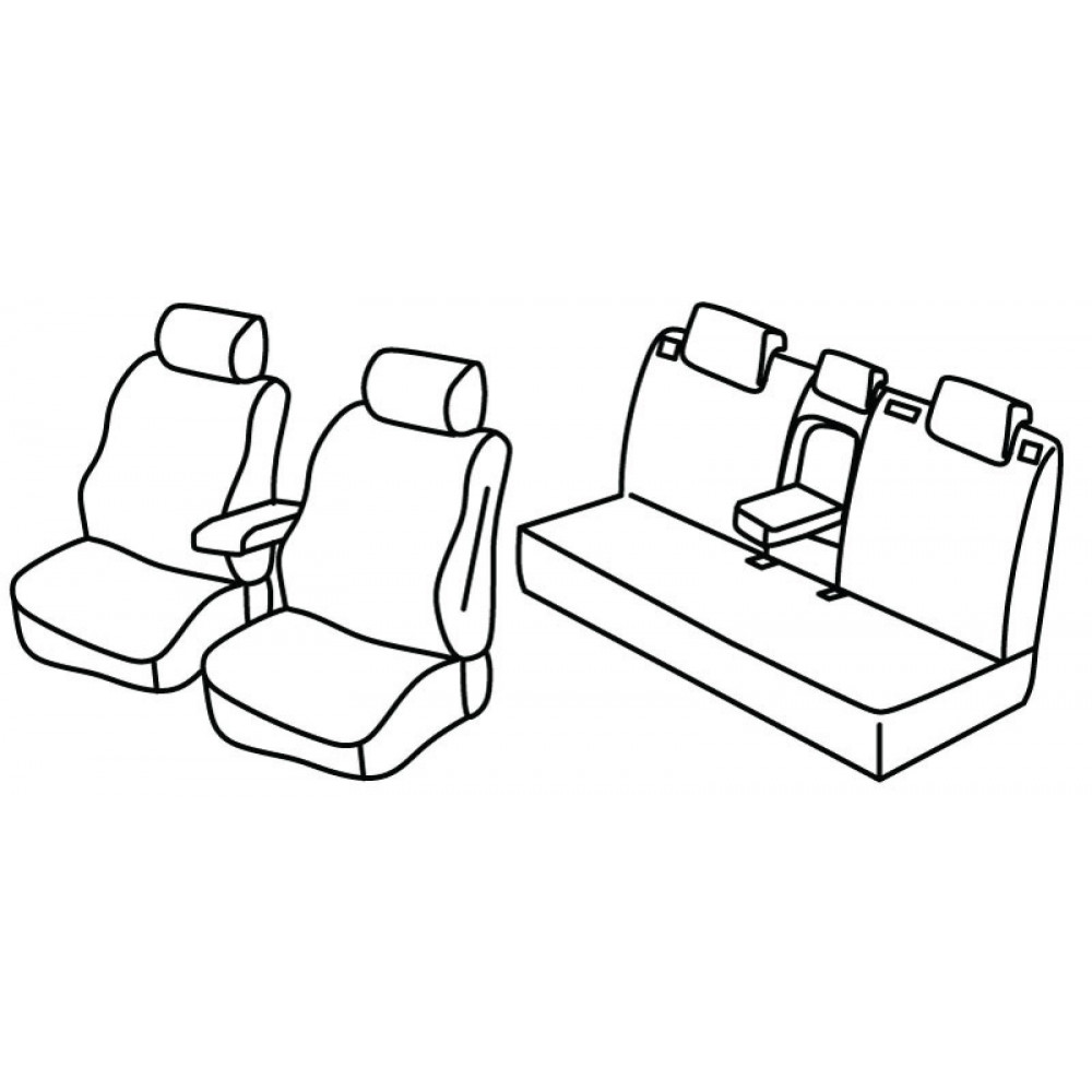 Модельные чехлы на сиденья *HARMONY* HYUNDAI KONA II (2023-...)
