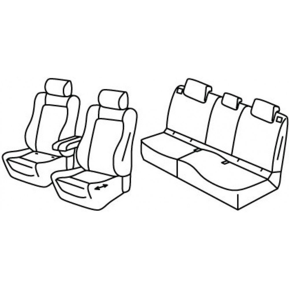 Car custom seat covers *HARMONY* PEUGEOT 5008 III (2024-...)