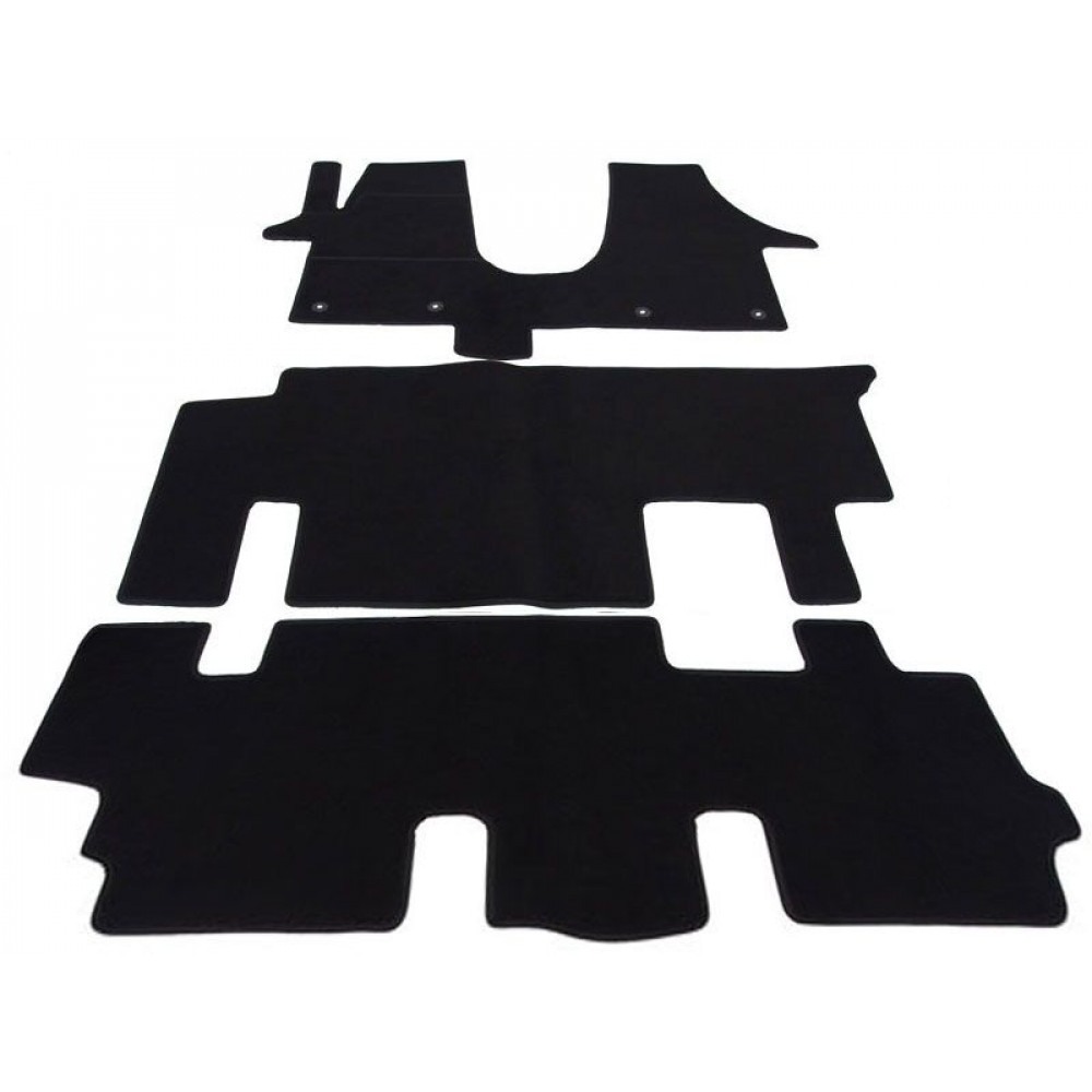 Auto tekstiilmatid mustad VW T5/T6 Transporter/Carawelle (2003-2022) LUXUS Auto tekstiilmatid mustad VW T5/T6 Transporter/Carawelle (2003-2022) LUXUS