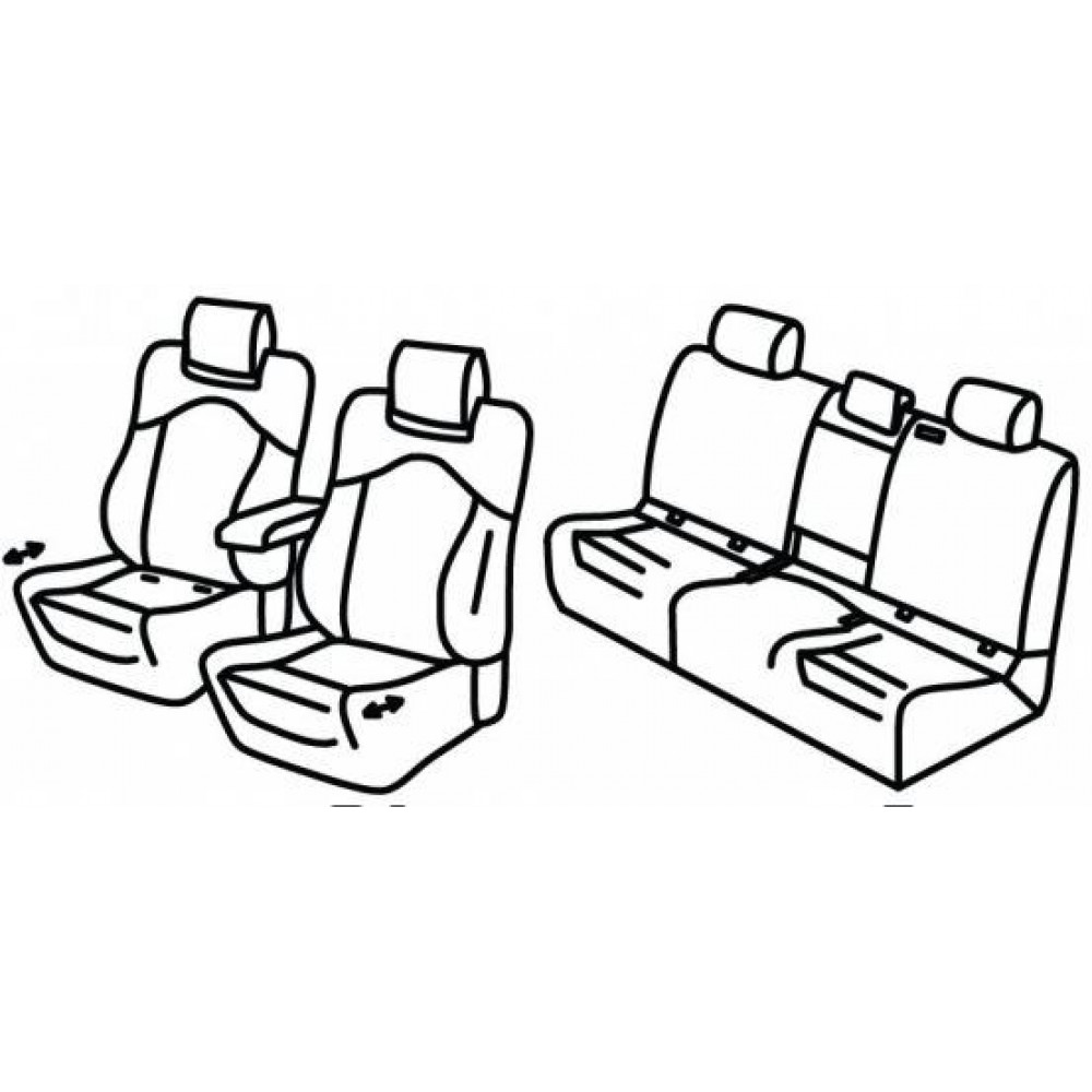 Car custom seat covers *HARMONY* SKODA KODIAQ II (5s.)(2024-...)