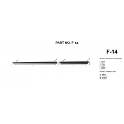 Dekoratīvie sānu moldingi F-14