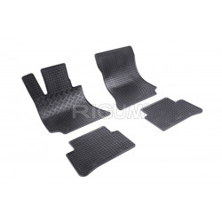 CAR RUBBER FLOOR MATS BLACK MERCEDES E-KLASSE W212 (2009-2016) RIGUM