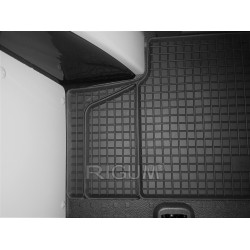 Car rubber floor mats black  VW T5/T6 Trans./Caraw. 2nd row (2003-...) RIGUM