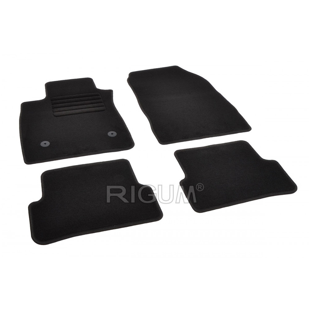 Auto paklāji auduma melnie RENAULT CLIO IV (2012-2019) RIGUM TEXTILE Auto paklāji auduma melnie RENAULT CLIO IV (2012-2019) RIGUM TEXTILE
