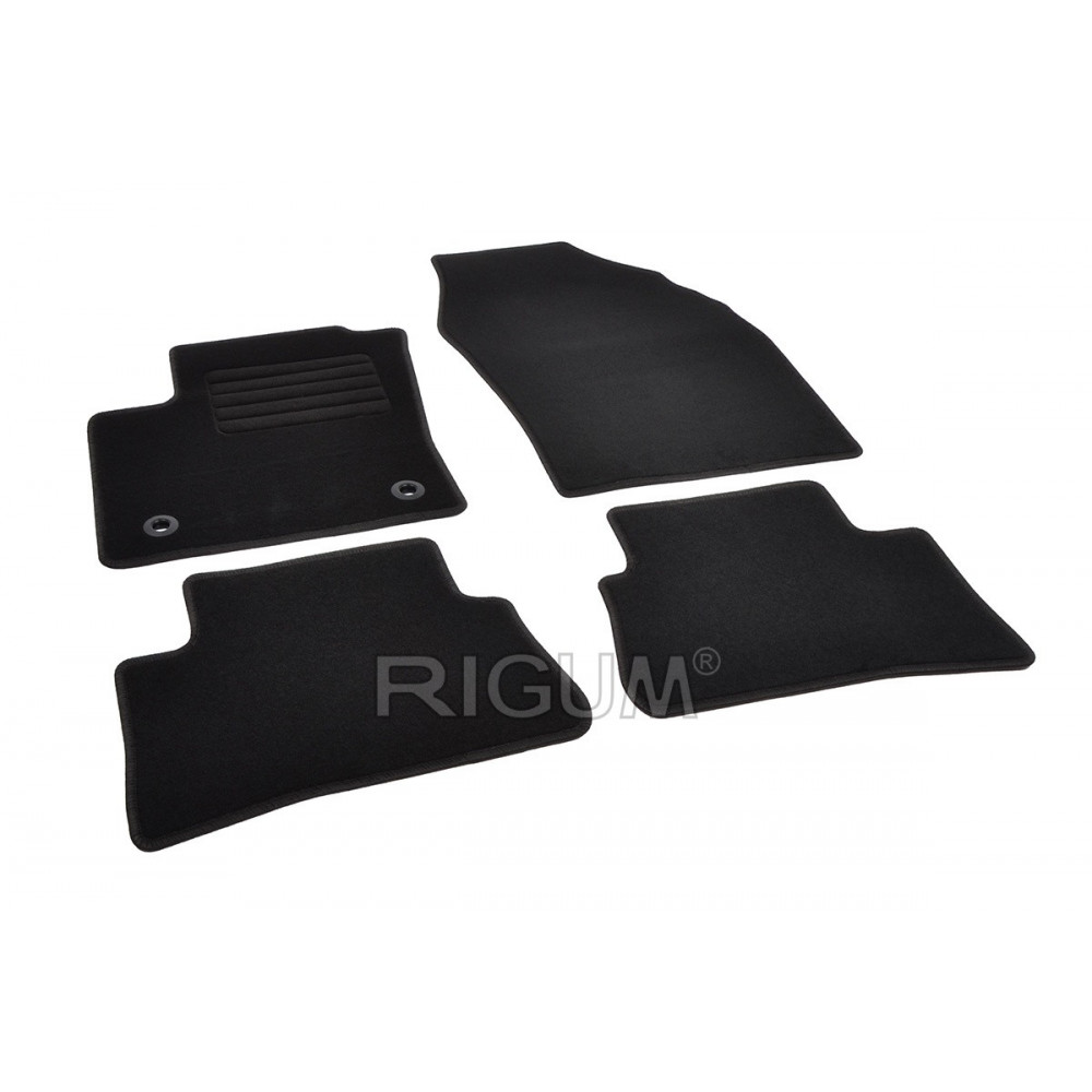 Car textile mats black TOYOTA C-HR (2016-...) RIGUM TEXTILE