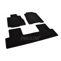 Car textile mats black HONDA CR-V (2012-2018) RIGUM TEXTILE