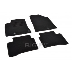 Car textile mats black HYUNDAI IONIQ HYBRID (2017-...) RIGUM TEXTILE