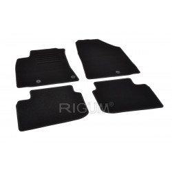 Car textile mats black HYUNDAI IONIQ ELECTRIC (2017-...) RIGUM TEXTILE