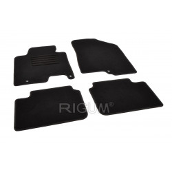 Auto paklāji auduma melnie KIA CEED (2012-2018) RIGUM TEXTILE