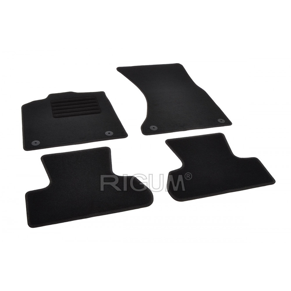 Auto paklāji auduma melnie AUDI Q5 (2009-2016) RIGUM TEXTILE Auto paklāji auduma melnie AUDI Q5 (2009-2016) RIGUM TEXTILE