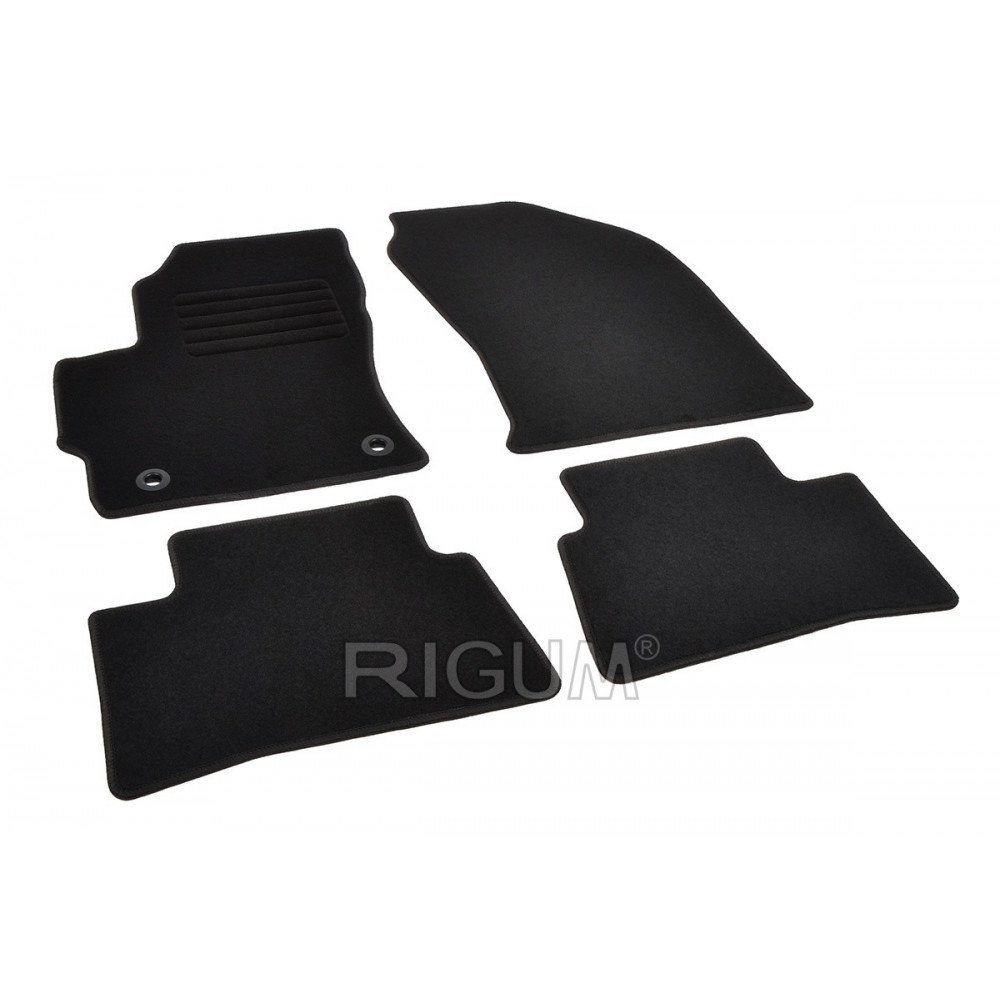 Car textile mats black TOYOTA COROLLA CROSS (2022-...) RIGUM TEXTILE