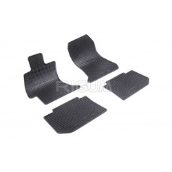 CAR RUBBER FLOOR MATS BLACK SUBARU WRX (2014-...) RIGUM