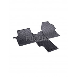 CAR RUBBER FLOOR MATS BLACK TOYOTA PROACE (2/3s.) (2016-...) RIGUM