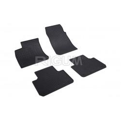 CAR RUBBER FLOOR MATS BLACK PORSCHE CAYENNE (2018-...) RIGUM