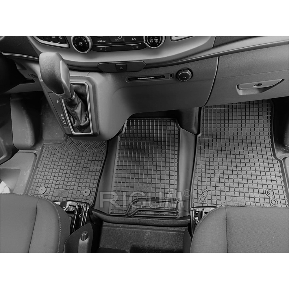 KUMIMATTOSARJA MUSTA FORD TRANSIT Custom Automat (2020-2024) RIGUM