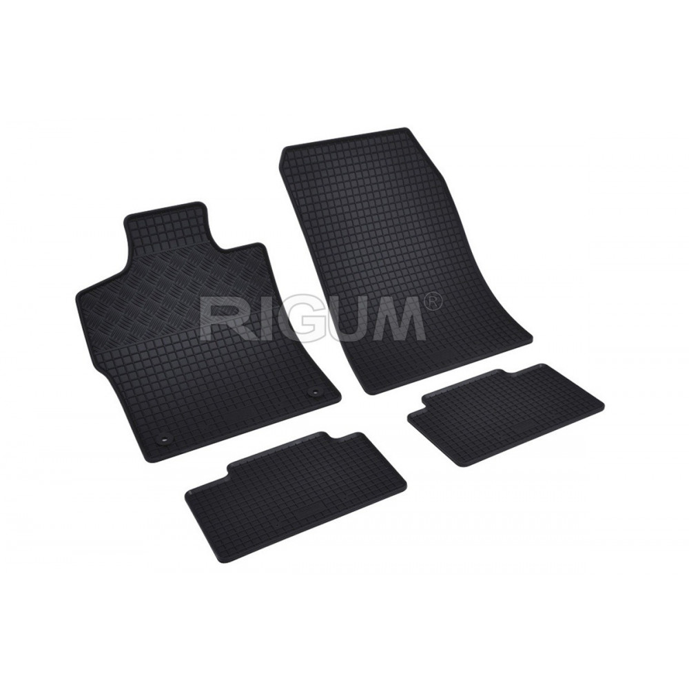 CAR RUBBER FLOOR MATS BLACK OPEL ASTRA L ST (2024-...) RIGUM
